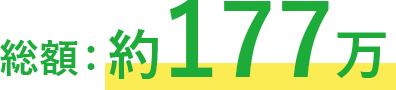 総額：約177万の表記